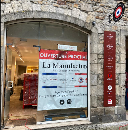 Devanture de la boutique la Manufacture à Quimper